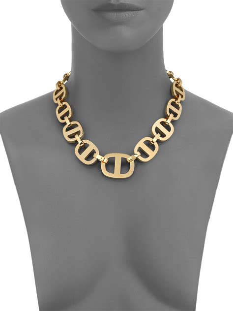 Michael Kors Heritage Maritime Large Chain Toggle Necklace